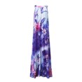 thumbnail image 3 of Daeful Maxi Robe Sans Manches Swing Gilet Col Carré Femmes Décontracté en Vrac Imprimé Floral Robe de Soleil 12 Blanc XL, 3 of 6