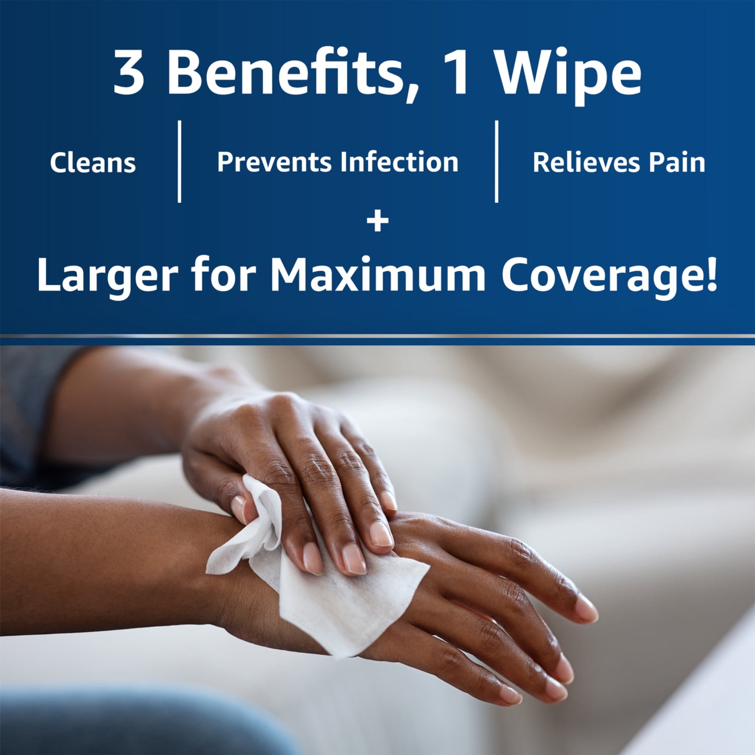 (3 pack) Dermoplast Medicated Wound Wipes, Analgesic & Antiseptic, Sting-Free, 10 Cloths