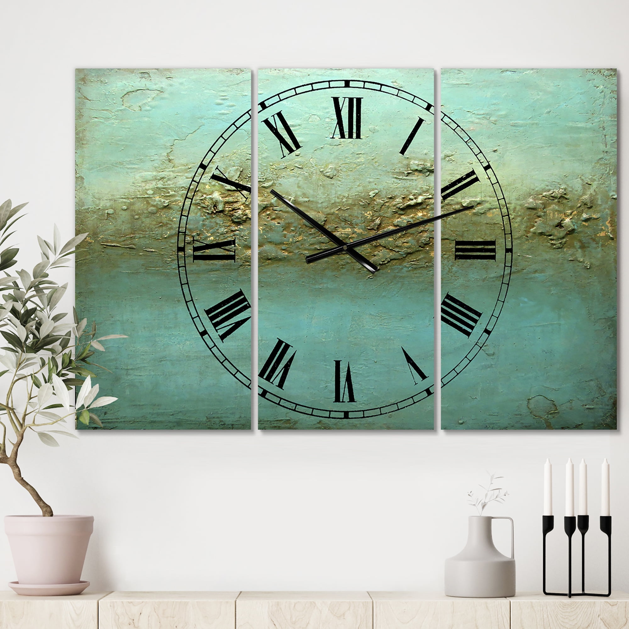 Designart 'Rocky Shoals' Oversized Modern Wall Clock