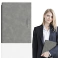thumbnail image 2 of Blank Writing Pad, LQIDESHIP Vegan Leather Journals for Office Plan Work Schedule, Office Work Journal, 2 of 6