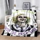 thumbnail image 4 of Mantas de película de terror B-Beetlejuice, manta de franela, manta cálida, manta suave y cómoda, manta de viaje, ropa de cama, regalo de cumpleaños, 4 of 5