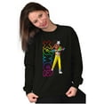 thumbnail image 5 of XOMG POP Neon Logo Brooklynn Cartoon Women Crewneck Sweatshirt Brisco Brands S, 5 of 6