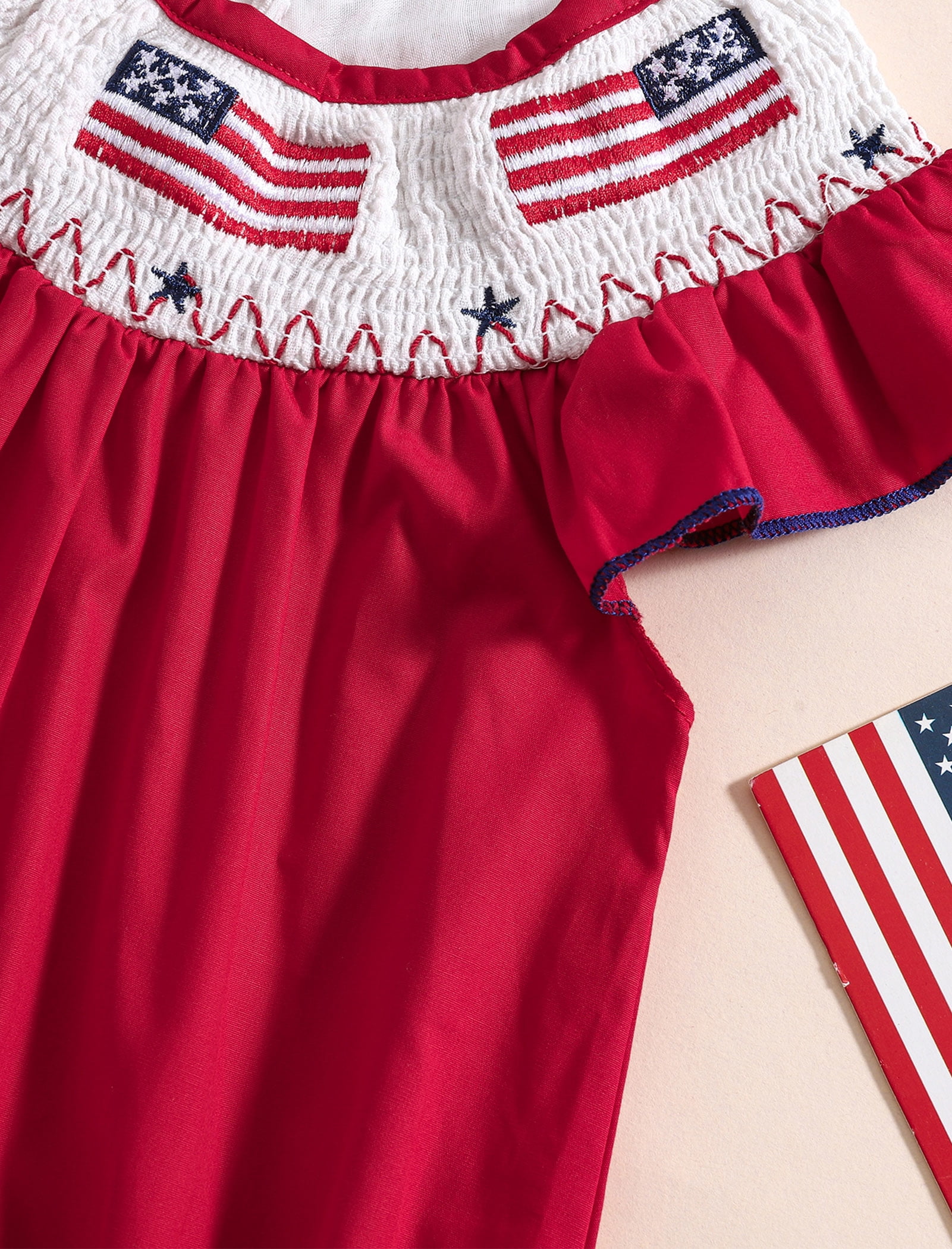 OBEEII Romper for Baby Boys Girls Chic Dressy Summer Outfits Red Cake Smash Party Casual Girls Clothes