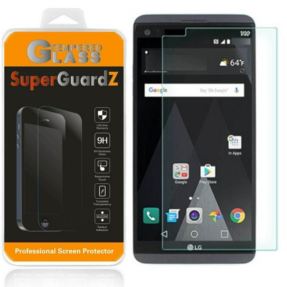 [3-Pack] For LG V20 - SuperGuardZ Tempered Glass Screen Protector, 9H, Anti-Scratch, Anti-Bubble, Anti-Fingerprint