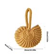 thumbnail image 5 of Women's Hoboes Minis Handbag Handwoven Seashells Clutches Purses Toted Bags Coin Pouches Bag Handbags Gifts, 5 of 18