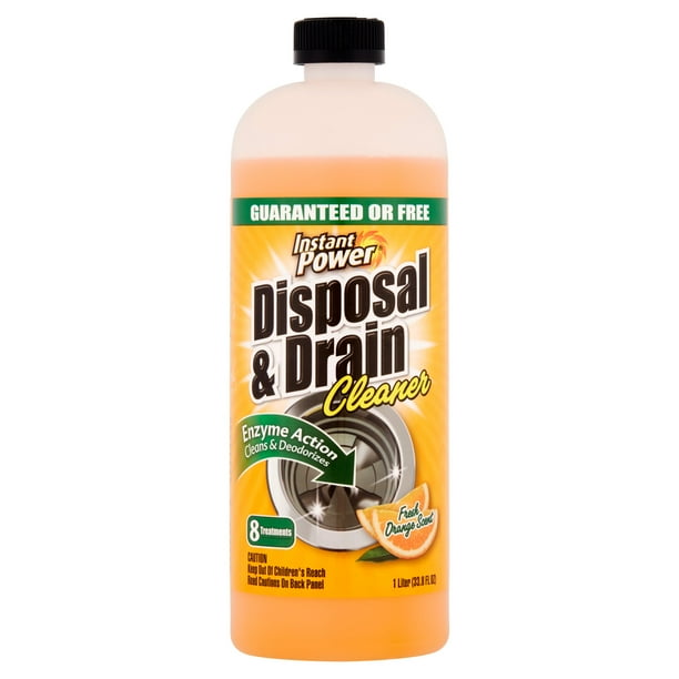 Instant Power Disposal & Drain Cleaner Orange, 33.8 fl oz