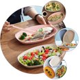 thumbnail image 3 of MasteelfCA 6 Pcs Plateaux de Rangement Ovales Assiettes à Dessert Vaisselle (Couleur Assortie), 3 of 8