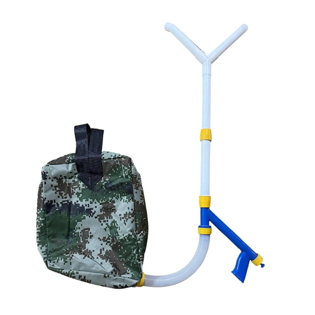 Esparcidor fertilizante tipo mochila, esparcidor estiércol agrícola con bolsa, herramienta ajustable para granja y jardín para hortalizas y CLORURO DE POLIVINILO