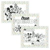 J.L. Childress Disney Baby Disposable Color Me Placemats, Mickey and Friends, 24 Pack, Multi-Color