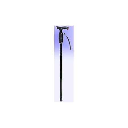 Mobility Deluxe Secure Touch Walking Cane in Black