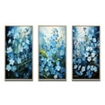 thumbnail image 2 of Designart "pasture Of Forgetmenots Flowers III" Floral & Botanical Framed Wall Art Set Of 3 - Blue Meadow Frame Gallery Wall Set For Home Decor, 2 of 6