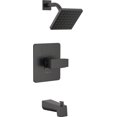 thumbnail image 1 of Delta Faucet Modern Serie 14 Grifo De Ducha Negro Mate Y Kit De Ajuste De Ducha Con Cabezal De Ducha Negro De Limpieza Táctil De Un Solo Rociador Negro Mate T14467-Bl-Pp (Válvula No Incluida), 1 of 1