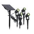 thumbnail image 2 of De una a cuatro luces solares para exteriores, focos para césped, patio, piso, luces de jardín con control de luz de colores de 3 W, luces LED para piso, 2 of 5