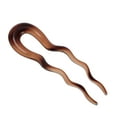 thumbnail image 5 of Unique Bargains 1 Pc Hair Pin U-shaped Hair Accessories 5.12"x1.57" Transparent Brown Dark Brown, 5 of 5