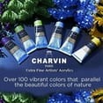 thumbnail image 7 of Charvin Extra Fine Professional Artist Acrylic Paint Colors, Nature Themed Hues, 60ml Permanent Red Violet, 7 of 7