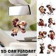 thumbnail image 2 of Big Mouth Horse-Shaped Plush Car Pendant with Multi-Functional Use for Car Decoration, 2 of 6