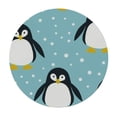 thumbnail image 2 of PIKWEEK Cute Penguin Round Fitted Tablecloth, Elastic Tablecloth for Round Tables, Waterproof Table Cover, 2 of 7