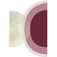 thumbnail image 2 of Urban Epiphany 23x32 White Modern Wood Framed Museum Art Print Titled - Abstract Minimalist Burgundy Gold 1, 2 of 4