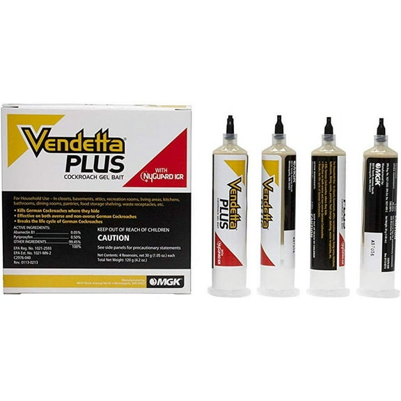Vendetta Plus Cockroach Gel Bait - 4 x 30gm Tubes by MGK