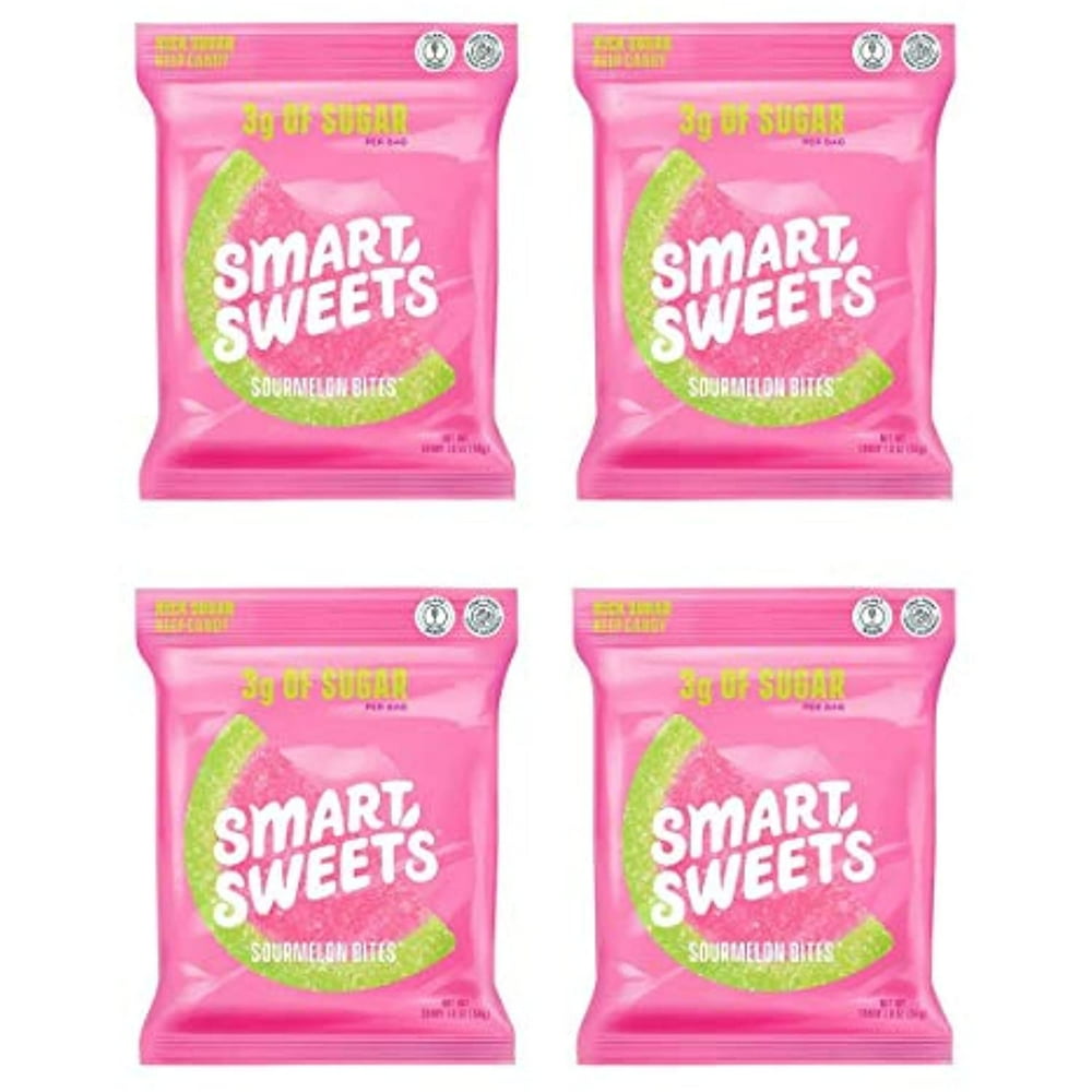 SMART SWEETS SOUR MELONS WATERMELON SOUR GUMMIES 3 G SUGAR KETO