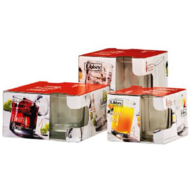 Libbey Glass 149 4Pack 5oz. Crystal Juice Glasses