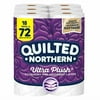 Quilted Northern Ultra Plush Toilet Paper, 18 Mega Rolls = 72 Regular Rolls, 3-Ply Bath Tissue, 18 Count (Pack of 1)