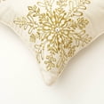 thumbnail image 4 of 100% Polyester Throw Pillow with Embroidery & Bead Work – Soft & Stylish Accent-18X18", 4 of 6