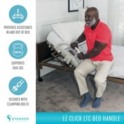 Stander EZ Click Bed Handle, Long-term Care Hospital Bed Rail, Supports 500 lbs, Set of 2