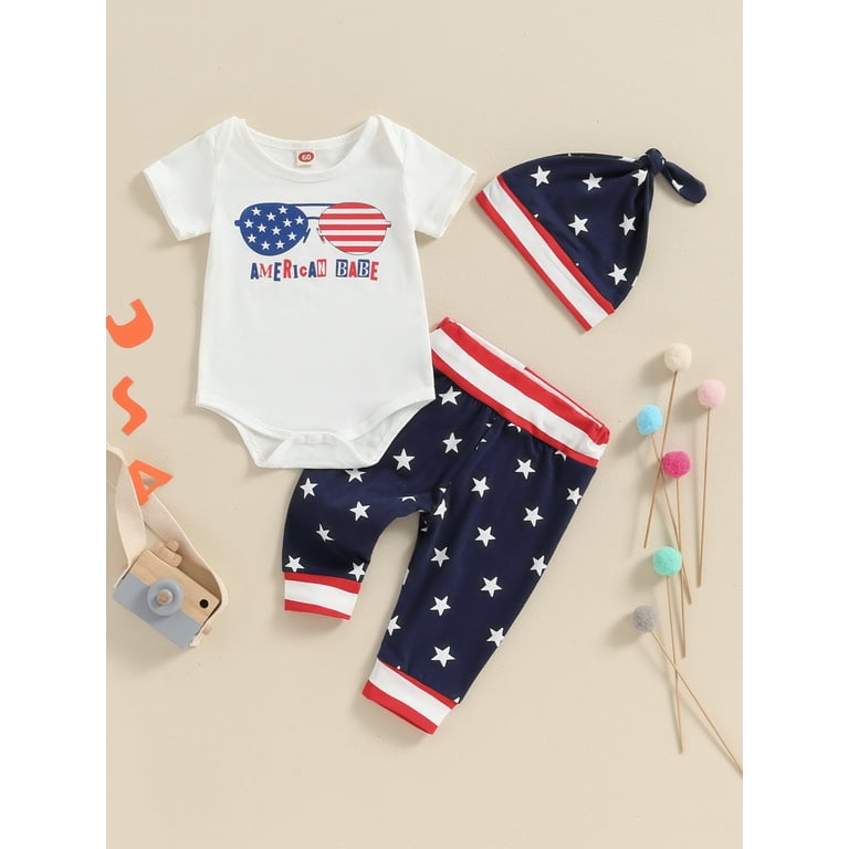 Baby Clothes Newborn Infant 4th Of July Outfit Boy Baby Short