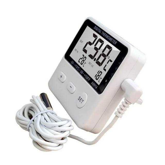 LCD Digital Probe Sensor Thermometer Water Tank Swimming Pool Refrigerator Aquarium Wine Cellar ,Higher Accuracy