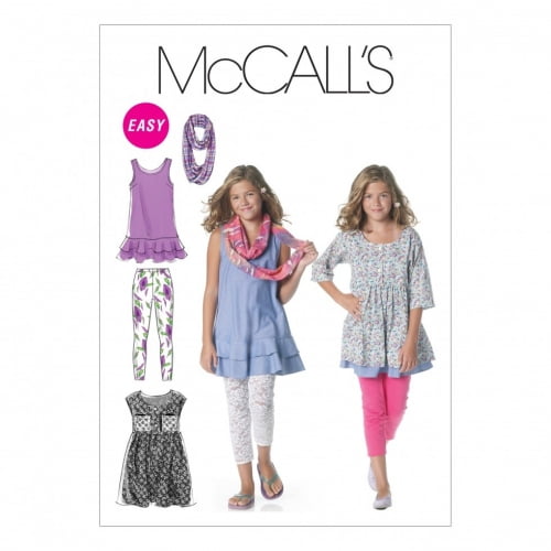 McCall's Sewing Pattern 6275 Girls Casual Wear
