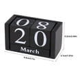 thumbnail image 5 of Calendario de bloques de madera ANGGREK Indicador de fecha para oficina hogar, 5 of 5
