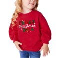 thumbnail image 2 of Wancir Merry and Bright Sweatshirt Kid Boy Girl Christmas Letter Print Pullover Crewneck Long Sleeve Shirt Tops 2-10 Years, 2 of 4