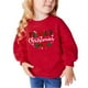 thumbnail image 2 of Xihbxyly Sudadera con Estampado de Letras Navideñas, Sudadera Suave con Capucha para Niños y Niñas, Jersey de Manga Larga, Ropa Informal, Uniforme Escolar, Regalo Navideño, Material de Algodón y Poli, 2 of 4