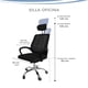 thumbnail image 3 of Silla de escritorio ejecutiva ergonomica reclinable marca Gravita, 3 of 7