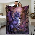 thumbnail image 6 of Soft Flannel Dragon Blanket, Flannel Blanket with Endless Cuteness Soft Comfort and Warmth Suitable for All Season Bedding, 6 of 6