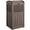 Deep Brown, variant on SEEKOL 33 Gallon Outdoor Trash Can with Dual Lid, Heavy Duty Waterproof Resin Garbage Bins Outside, Hideaway Waste Bins for Patio, Outside Pool, Backyard and Deck，Deep Brown
