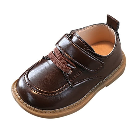 adviicd Toddler Boy Shoes Boy s Dress Oxford Formal Shoes (Brown 9)