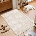 thumbnail image 2 of 2x3 Area Rugs Living Room Rug: Washable Vintage Boho Rug No Slip Stain Resistant Soft Carpet Indoor Floor Floral Large Carpets for Bedroom Dining Room Farmhouse Nursery Hallway Home Office Beige, 2 of 17
