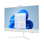 Acer Aspire C24 All-In-One Desktop, 23.8” FHD IPS 120Hz Display, AMD Ryzen 5 40 Processor, AMD Radeon Graphics, 8GB RAM, 512GB SSD, White, C24B-GMDCR-UWR5