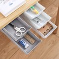 thumbnail image 3 of Drawer Pencil Tray For Under Table, Self-Adhesive Paste Pen Barrel For Kitchen, Living Room, Study And Dressing Room Essentials, Desk Drawer Organizer To Clean The Desktop (2 Pieces), 3 of 7