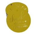 thumbnail image 1 of Inkdotpot 50 Pack Real Gold Foil Paper Tags Thank You From The New Wedding Favor Hang Tags, 1 of 6