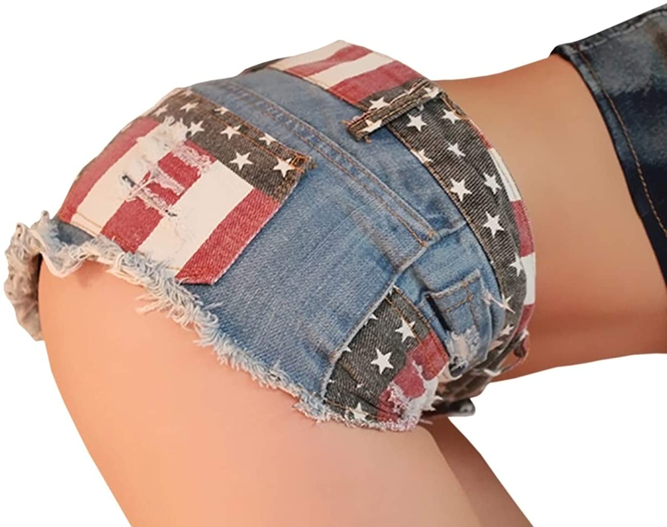 Women's Low Rise Mini Denim Shorts High 