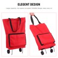 thumbnail image 5 of Shopping Cart,Wheels Collapsible Cart Collapsible Cart Reusable With Wheels Collapsible Qahm Red, 5 of 7