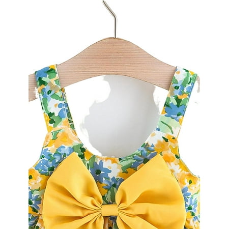 

Boho Floral Print Straps Cami Sleeveless Multicolor Baby Dresses (Baby s)