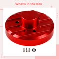 thumbnail image 5 of Jeep Antenna Base Cover, Red Aluminum Decorative Cap, Car Modification Accessory, Includes Allen Wrench and Screws, Fits Jeep Models, 5 of 5