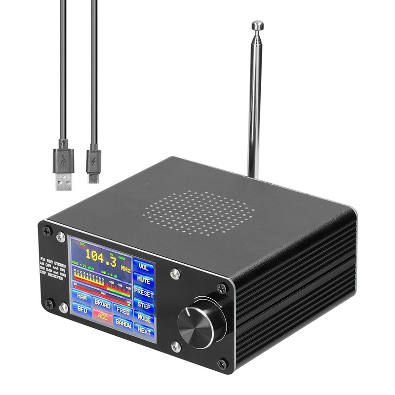 Geege ATS-100 SI4732/SI4735 Full Band Radio Receiver FM LW (MW & SW) SSB (LSB & USB) - image 1 of 9