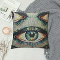 thumbnail image 2 of Nawypu  Eyes Throw Pillow Cover Rainbow Colored Eyes Flag of LGBT Community Inside Eyeball Seamless Pattern Decorative Square Pillow Case for Home Bedroom Living Room Cushion Cover, 2 of 5