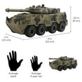 thumbnail image 2 of Vokodo Military Tank Battle Truck Toy Push And Go With Lights And Sounds Durable Quality Pivoting Top Friction Power Kids Armored Vehicle Play Army Car Great Gift For Children Boys Girls Camouflage, 2 of 7