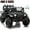 Black, variant on 4WD 24 Volt Ride on Toys, Joyracer Electric Truck for Kids, 2 Seater Power Car Wheels with Remote, Bluetooth Music, USB, LED Lights, Black